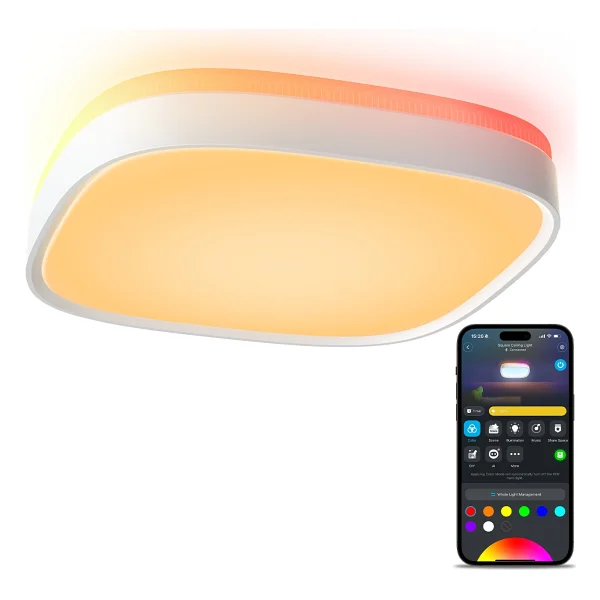 Govee Rgbww + Rgbıc Kare RGB Akıllı LED Armatür - Görsel 3