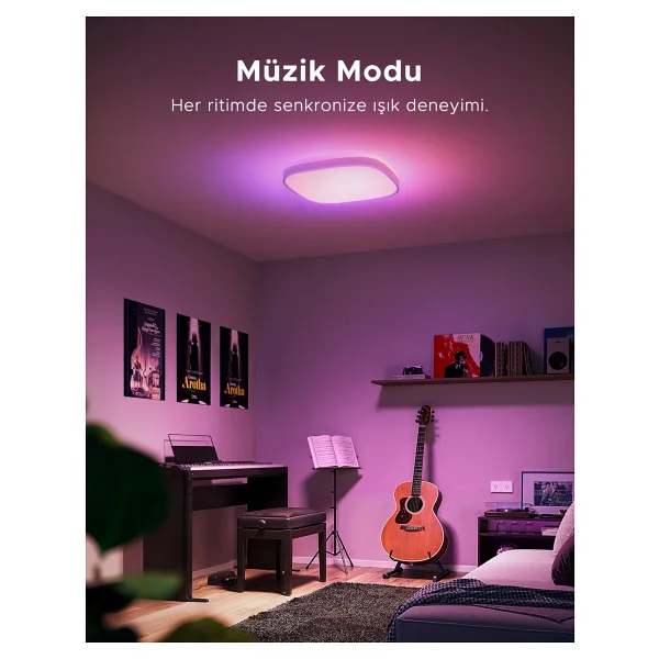 Govee Rgbww + Rgbıc Kare RGB Akıllı LED Armatür - Görsel 5