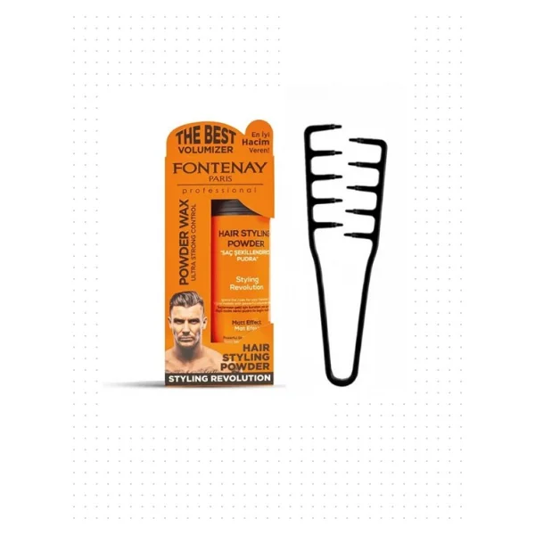 Fontenay Saç Şekillendirici Pudra Toz Wax Matt Effect 20gr + Mucizevi Saç Tarağı 2'li Set - Görsel 4
