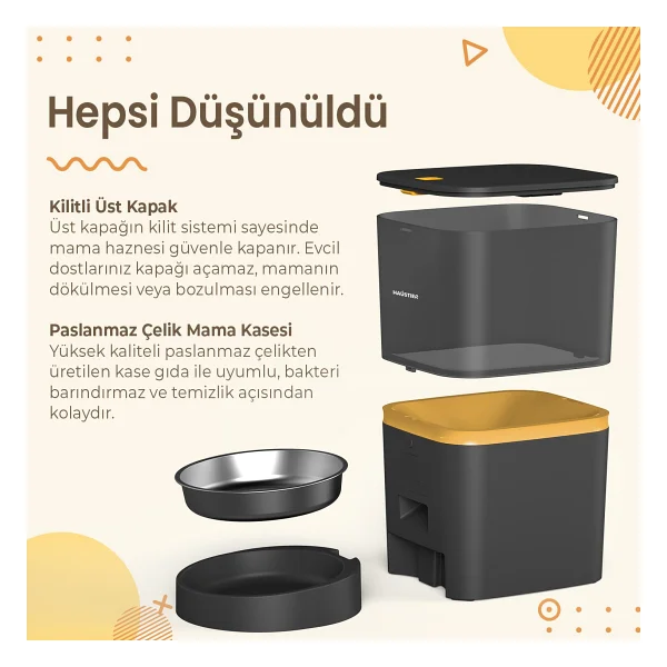 Haustier Qq003 6 Lt Otomatik Mama Kabı - Görsel 6