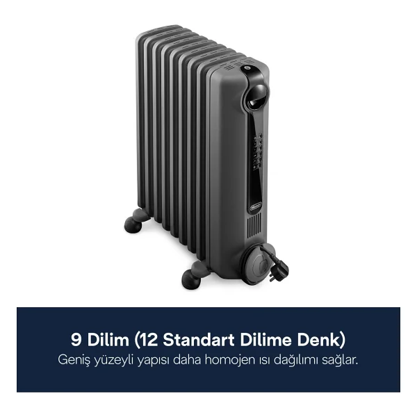 Delonghi Radia S Trrs0920e.G 9 Dilim Yağlı Radyatör - Görsel 3