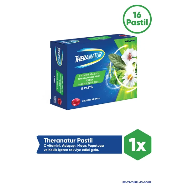 Theranatur Ahududu Aromalı 16'lı Pastil - Görsel 6