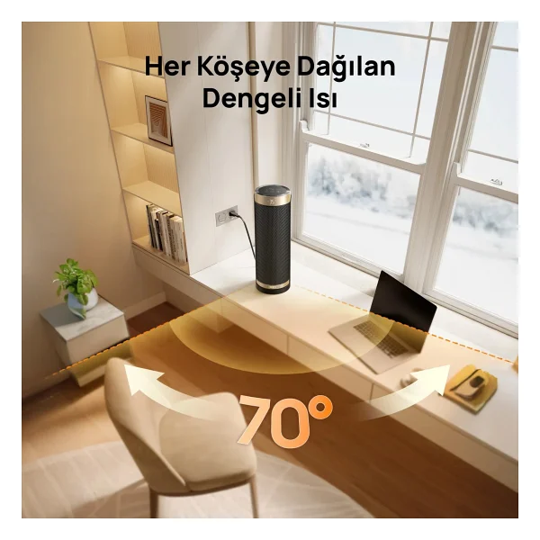 Dreo Solaris Slim H3s 1500 W Seramik Fanlı Isıtıcı - Görsel 4