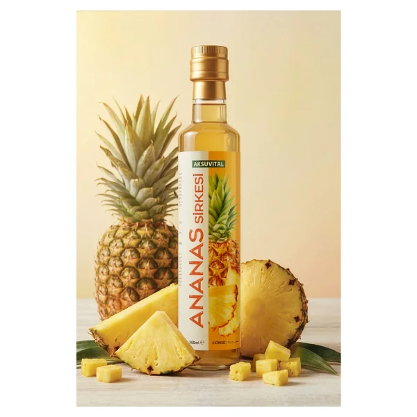 Aksu Vital Ananas Sirkesi 500 Ml - Katkısız, Doğal Fermantasyon - Görsel 2