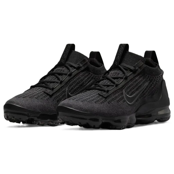 Nike Air Vapormax Flyknit Unisex Sneaker Black Unisex Günlük Spor Ayakkabı Siyah - Görsel 3