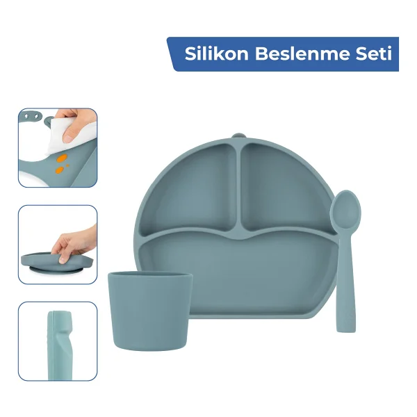 Babyjem Bebek Hediye Beslenme Seti Little Boy 5 Parça - Görsel 3