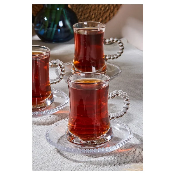 Perotti Pearl Boncuklu 12 Parça 6 Kişilik Çay Takımı - Görsel 10