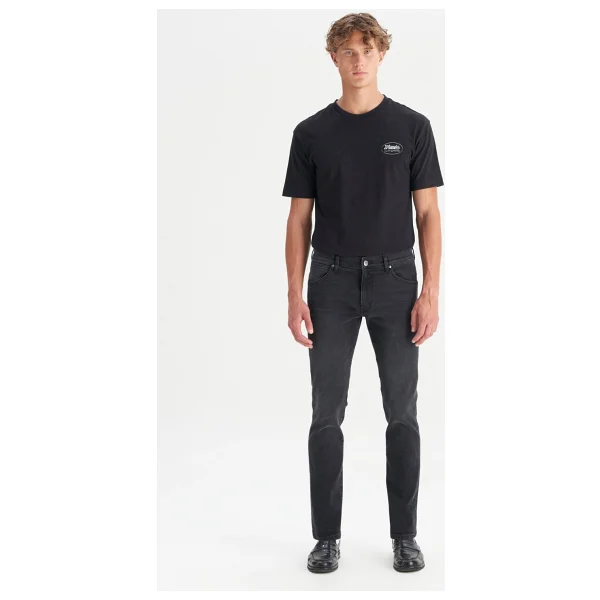 Wrangler Slim Fit Dar Kesim Düşük Bel Taşlamalı Gri Esnek Larston Jean Denim Kot Pantolon - Lacivert - Görsel 9