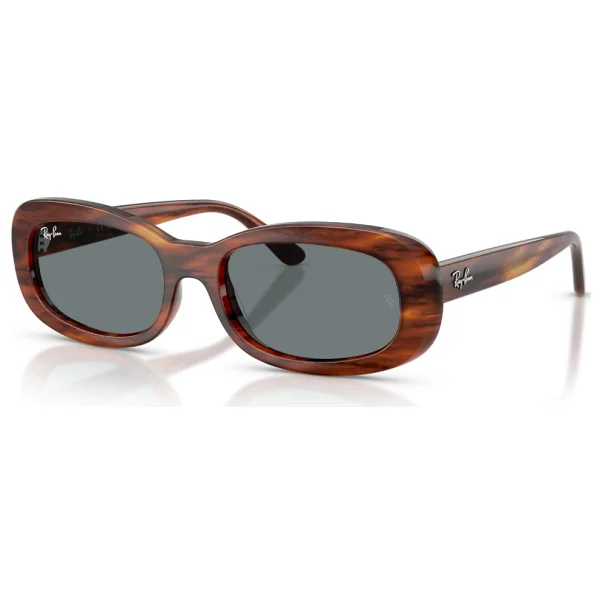 Ray-Ban 2221 954/62 Striped Havana-Blue Kadın Güneş Gözlüğü - Görsel 2