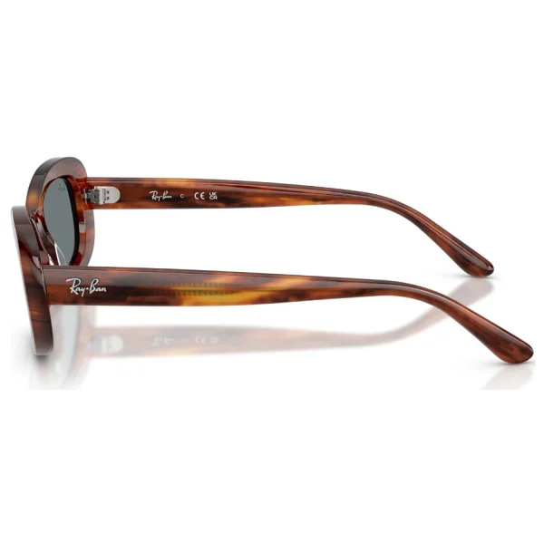 Ray-Ban 2221 954/62 Striped Havana-Blue Kadın Güneş Gözlüğü - Görsel 3