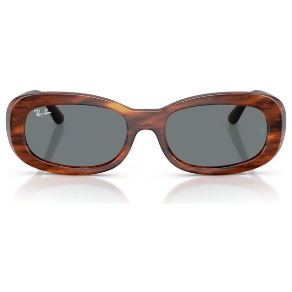Ray-Ban 2221 954/62 Striped Havana-Blue Kadın Güneş Gözlüğü - Görsel 4