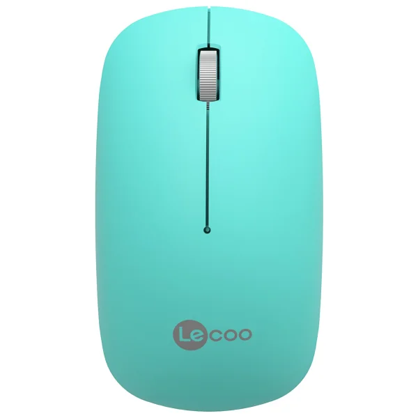 Lenovo Lecoo Ws214 Turkuaz Sessiz Ergonomik Optik Kablosuz Mouse - Görsel 2