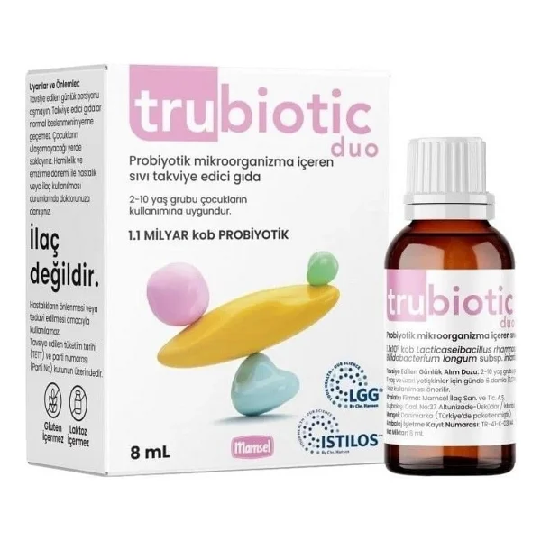 Trubiotic Duo Probiyotik Mikroorganizma 8 Ml Damla - Görsel 4