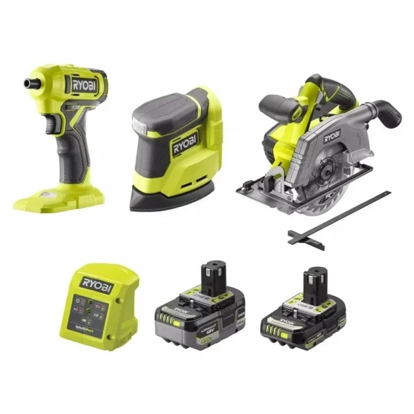 Ryobi R18CK3G-242G One+ 3'lü Kombo Kit (RSD18+R18CSP+RPS18 + 1X4.0AH+1X2.0AH + Şarj Cihazı) (5133006825) - Görsel 2