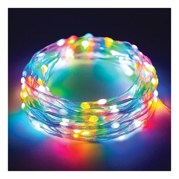 Orbus USB RGB String Light 10 Metre - Renk Ve Atmosfer Ayarlı Bakır Tel LED Işık Zinciri - Görsel 2