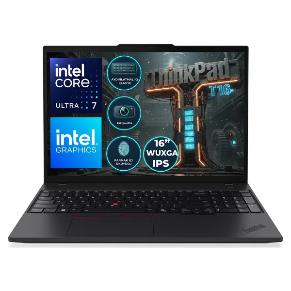 Lenovo Thinkpad T16 G4 Ultra 7 255u 16gb 512gb SSD 16'' Wuxga Freedos Notebook 21qfs2bhtx - Görsel 8