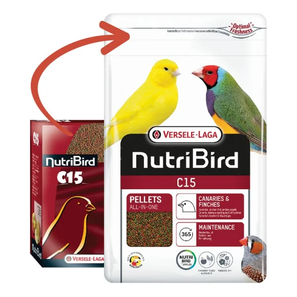 Versele Laga Nutribird C15 3 kg Kanarya ve Finch Pelet Yem - Görsel 3
