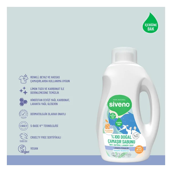 Siveno Baby Doğal Çamaşır Sabunu 750 ml - Görsel 4