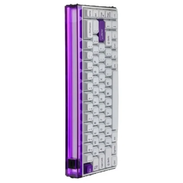Melgeek Made68 Pro Plus Mor RGB %65 Tkl Ttc Purple Heart Kom Manyetik Switch Kablolu Mekanik Oyuncu Klavyesi - Görsel 3