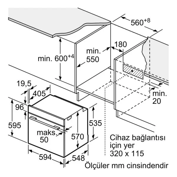 Siemens Hj852gyb0t Siyah Ankastre Fırın - Görsel 7