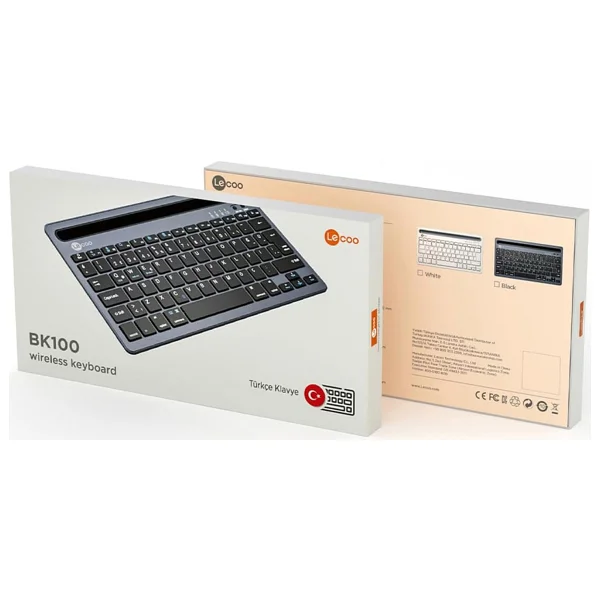 Lenovo Lecoo Bk100 Beyaz Tkl Kablosuz Klavye - Görsel 4