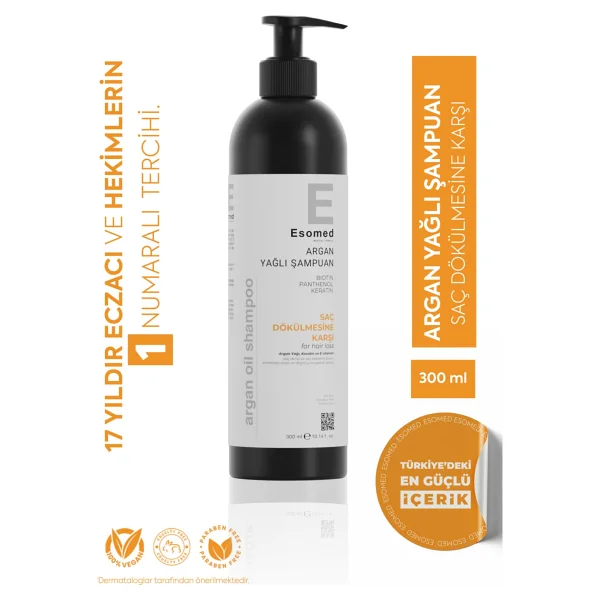 Esomed Argan Yağlı Şampuan 300 Ml - Görsel 4