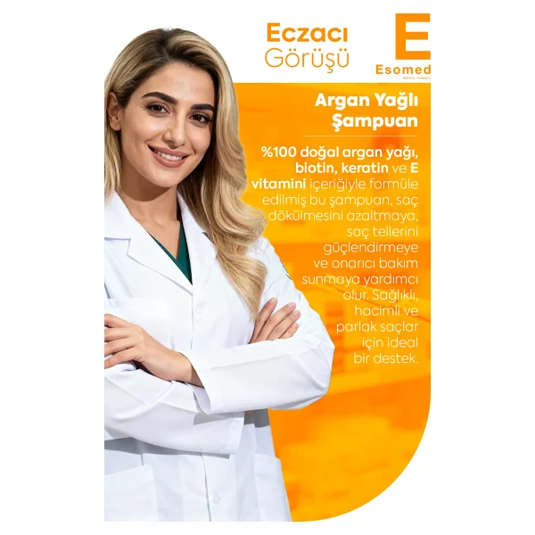 Esomed Argan Yağlı Şampuan 300 Ml - Görsel 7