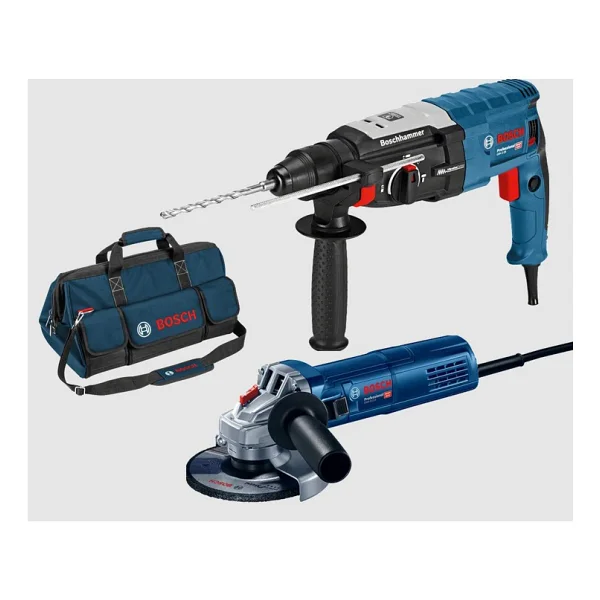 Bosch Gbh 2-28 880 W Pnömatik Elektrikli El Aletleri Seti + Gws 9-115 900 W Avuç Taşlama Makinesi + Hediye Professional Alet Çantası - Görsel 4