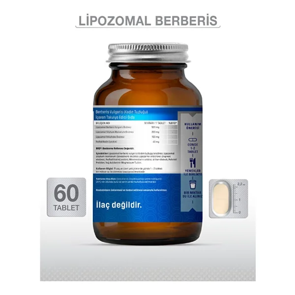 Goodday Lipozamal Berberis 60 Tablet - Görsel 3