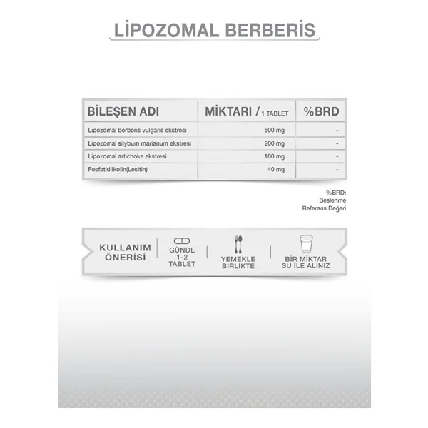 Goodday Lipozamal Berberis 60 Tablet - Görsel 4