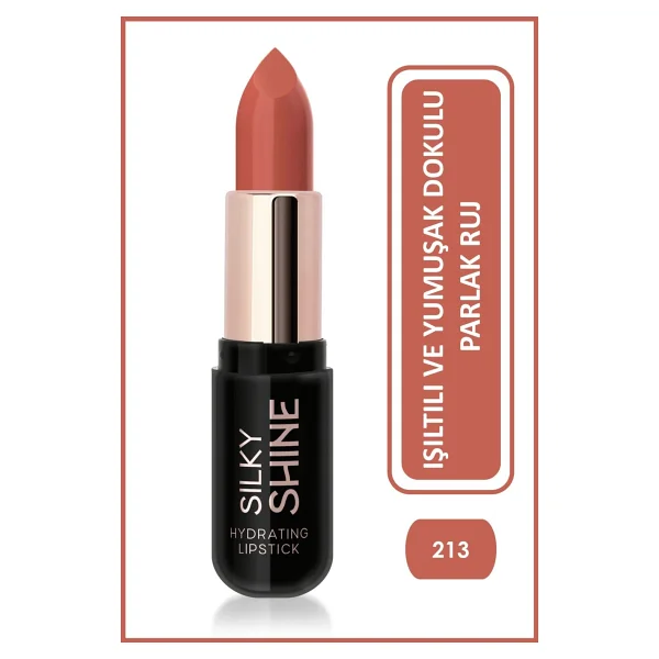 Golden Rose Silky Shine Hydrating 215 Stick Ruj - Görsel 8