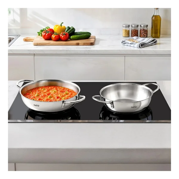Nehir Silver 18-20 Cm 4 Parça Çelik Sahan Seti - Görsel 7