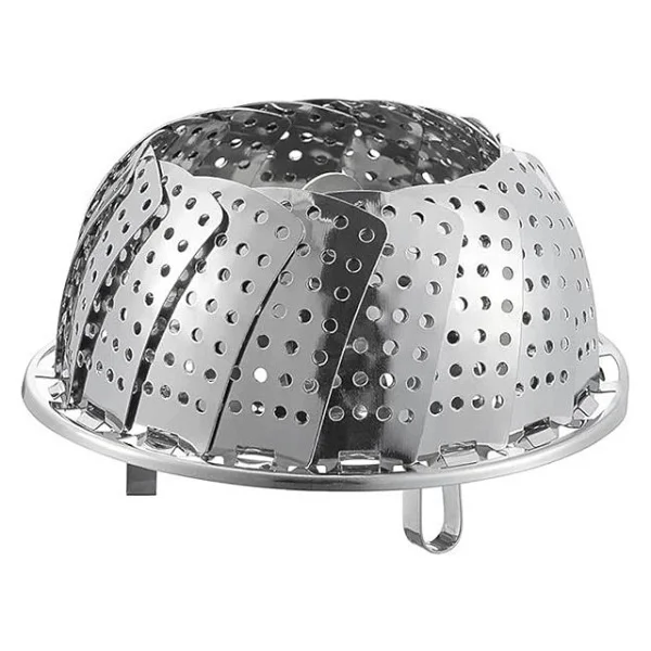Ayrstore Buharda Pişirme Aparatı, Sebze Haşlama, Metal Buharda Pişirici, Katlanabilen Buharda Pişirme Aleti - Görsel 7