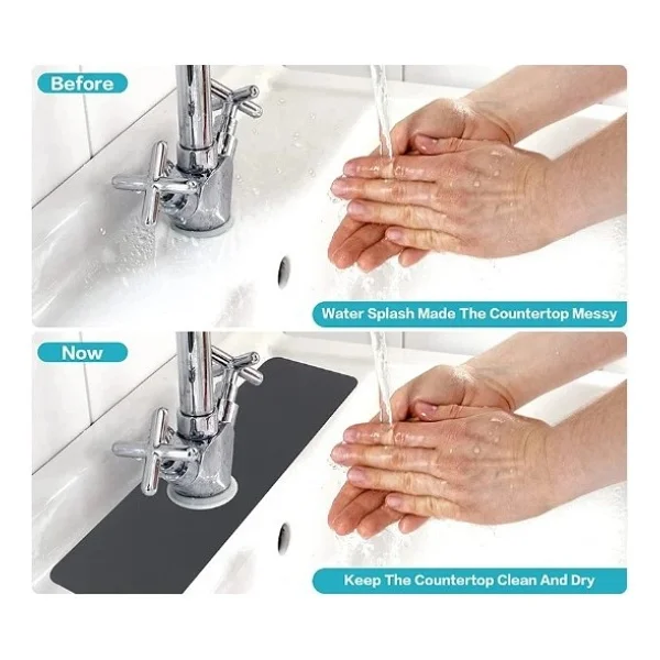 Buğz Su Emici Sihirli Lavabo Kenar Matı - Görsel 7