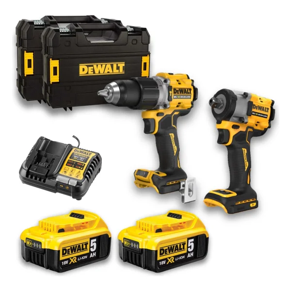Dewalt Dcd805p2t + Dcf922nt 18v Xr Süper Ikili Set (2x5ah Akü + Şarj + Tstak) - Görsel 4