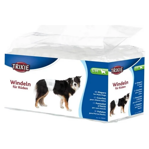 Trixie Erkek Köpek Çiş Külodu Ve Pedi S-M 30-46cm 12adet - Görsel 4