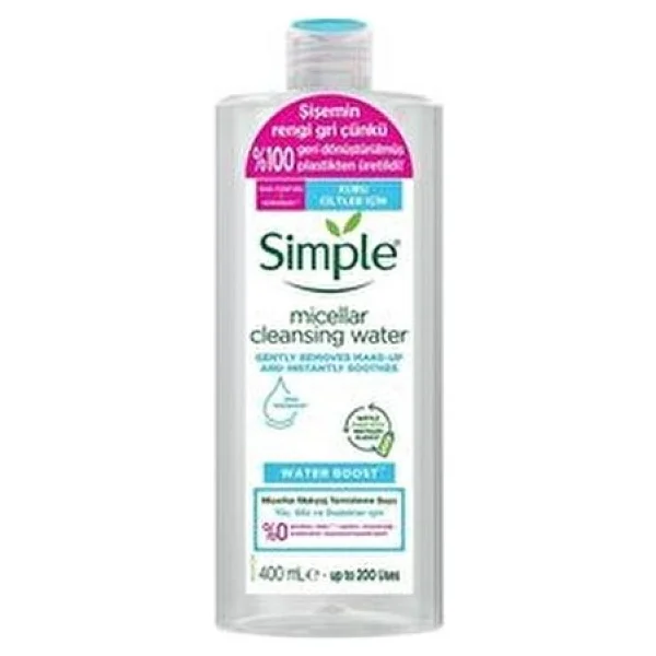 Simple Water Boost Micellar 400 Ml Makyaj Temizleme Suyu - Görsel 4