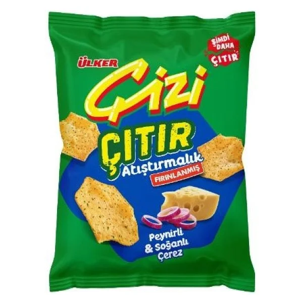 Ülker Çizi Çıtır - Peynir&Soğan Aromalı - 50 Gram - 14 Adet - Görsel 2