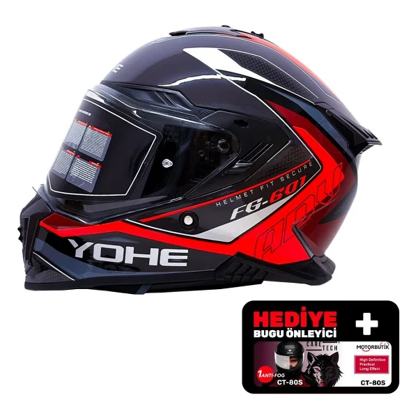 Yohe Fg601 Full Face Motor Kaskı - Görsel 7