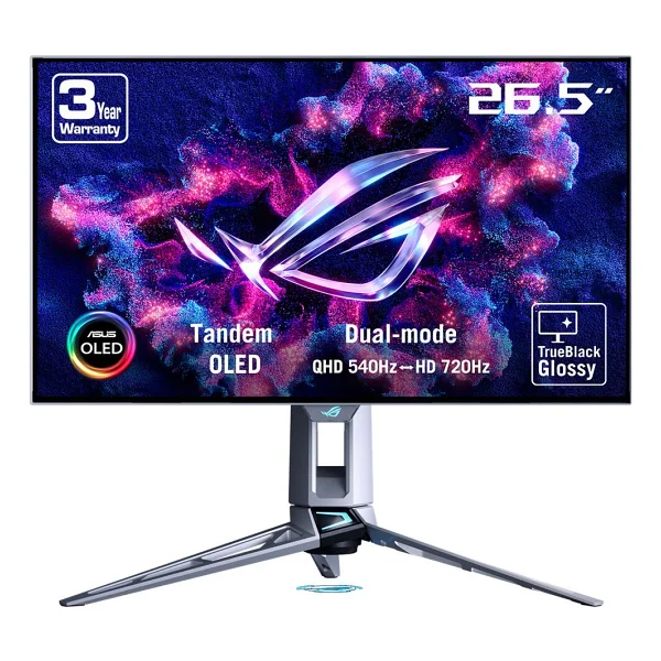 Asus Rog Swift OLED Pg27aqwp-W 26.5" 0.02 Ms 2k 540 Hz - HD 720 Hz Pivot OLED Oyuncu Monitörü - Görsel 7