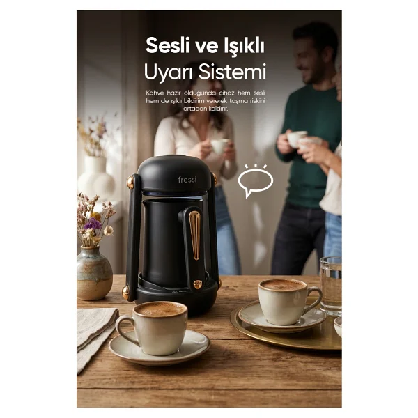 Fressi Impera Fr-Tk205 Siyah Türk Kahve Makinesi - Görsel 3