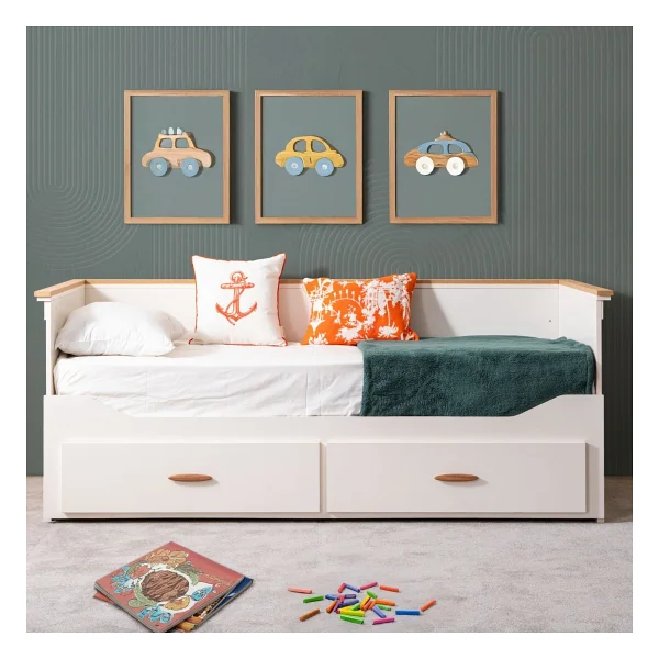 Setay Mobilya Likya 80x200 Cm Divan Çekmeceli Yavrulu Karyola - Görsel 2