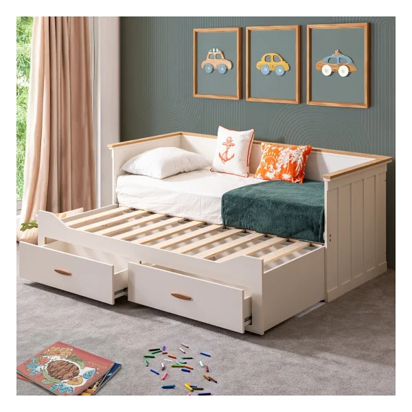 Setay Mobilya Likya 80x200 Cm Divan Çekmeceli Yavrulu Karyola - Görsel 3