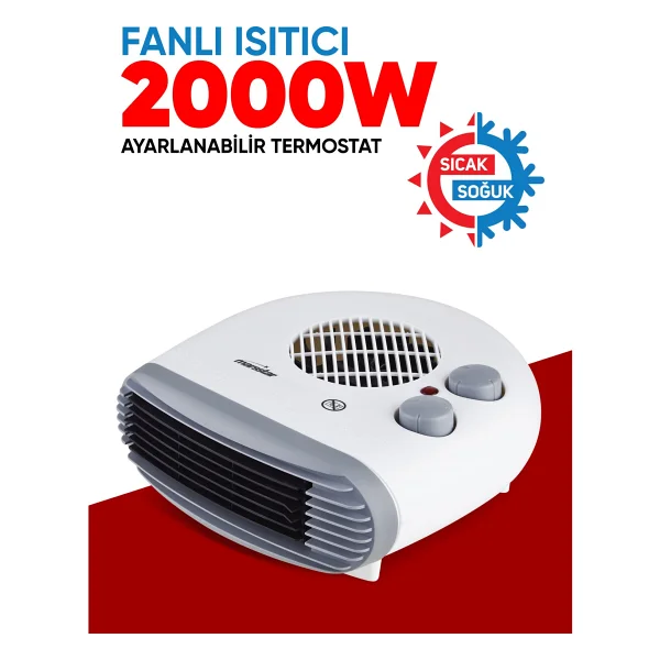 Marsstar Ms-200 2000 W Turbo Fanlı Isıtıcı - Görsel 3