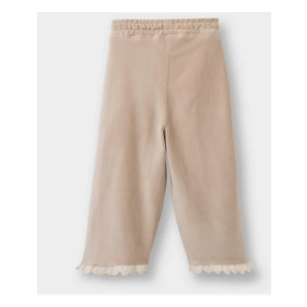 Defacto Wide Baggy Fit Fitilli Kadife Kız Bebek Pantolon, 3-4 Yaş, G6878a525cw, Haki-Kh38, Kız Bebek - Görsel 3