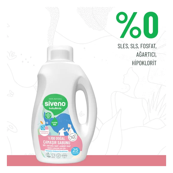 Siveno Baby Doğal Çamaşır Sabunu 750 Ml 3 Adet - Görsel 4