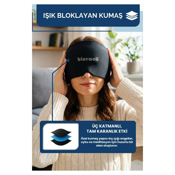 Bluewell Orthopedıcs Products Mıgren Baş Ağrısı Giderici Başlık Şapka, Üç Katmanlı Medikal Jel Kompresli Sıcak Soğuk Terapi Bere - Görsel 6