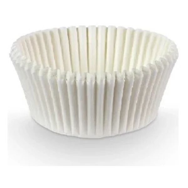 Dolphin Muffin Kağıt Kek Kapsülü İnce Beyaz Mini 100lü - Görsel 2
