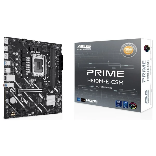 Asus Prime H810m-E-Csm Intel Lga1851 DDR5 Micro Atx Anakart - Görsel 2