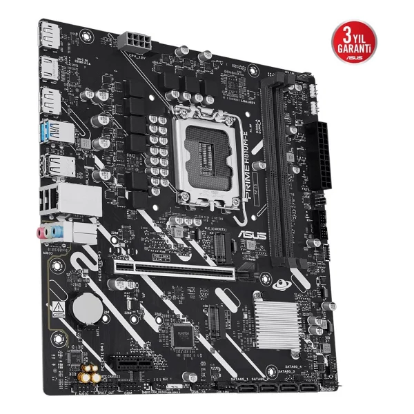 Asus Prime H810m-E-Csm Intel Lga1851 DDR5 Micro Atx Anakart - Görsel 4
